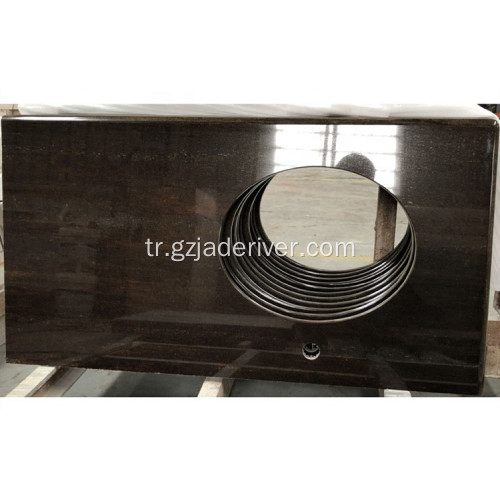 Banyo için Kahverengi Granit Tezgah Vanity Top